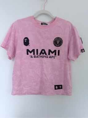 Bape | Tops | Pink Bape Shirt | Poshmark